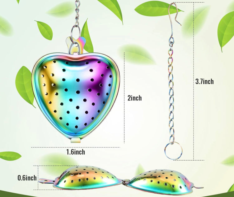 Rainbow Heart Shaped Tea Infuser
