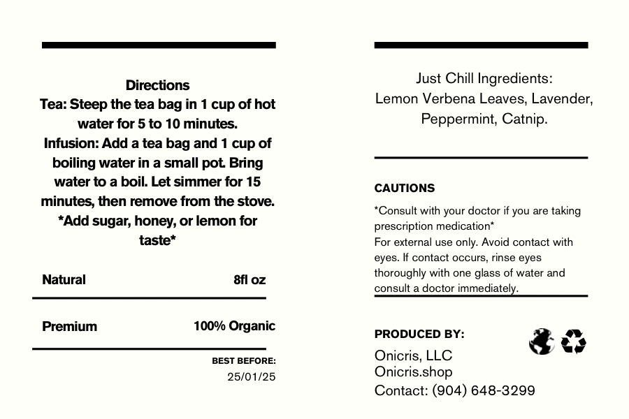 Just Chill (Anxiety Relief) Herbal Tea