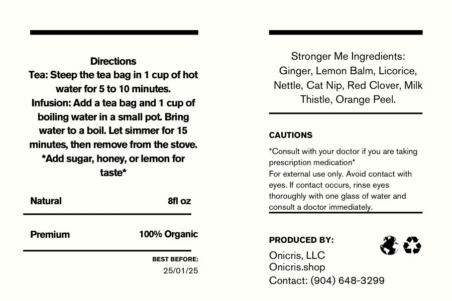 A Stronger Me Men’s Supplement Tea