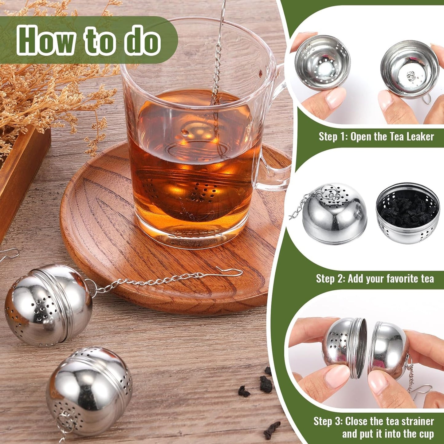 Oval Shaped Tea Strainer (Stainless Steel  Infuser For Loose Leaf Tea)